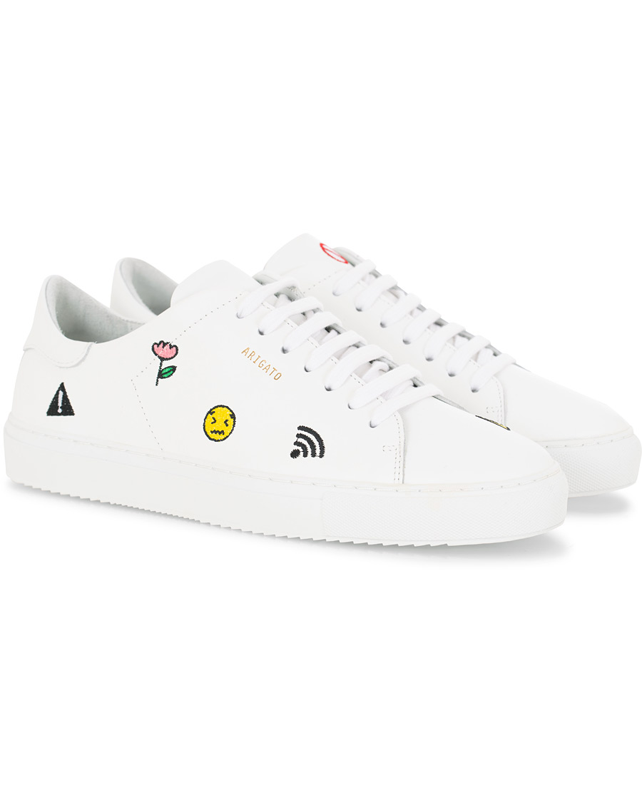 Homme | Axel Arigato Clean 90 Emoji Sneaker White Leather | Axel Arigato | Clean 90 Emoji Sneaker White Leather