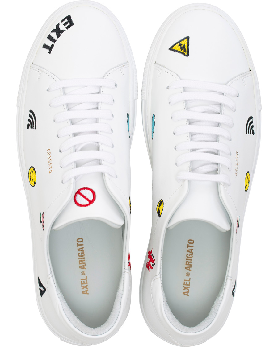 Homme | Axel Arigato Clean 90 Emoji Sneaker White Leather | Axel Arigato | Clean 90 Emoji Sneaker White Leather