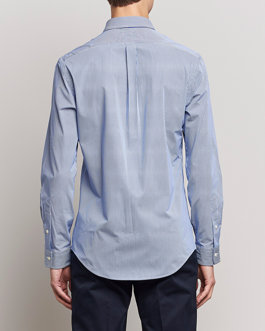 Homme | Chemises | Polo Ralph Lauren | Slim Fit Thin Stripe Poplin Shirt Blue/White