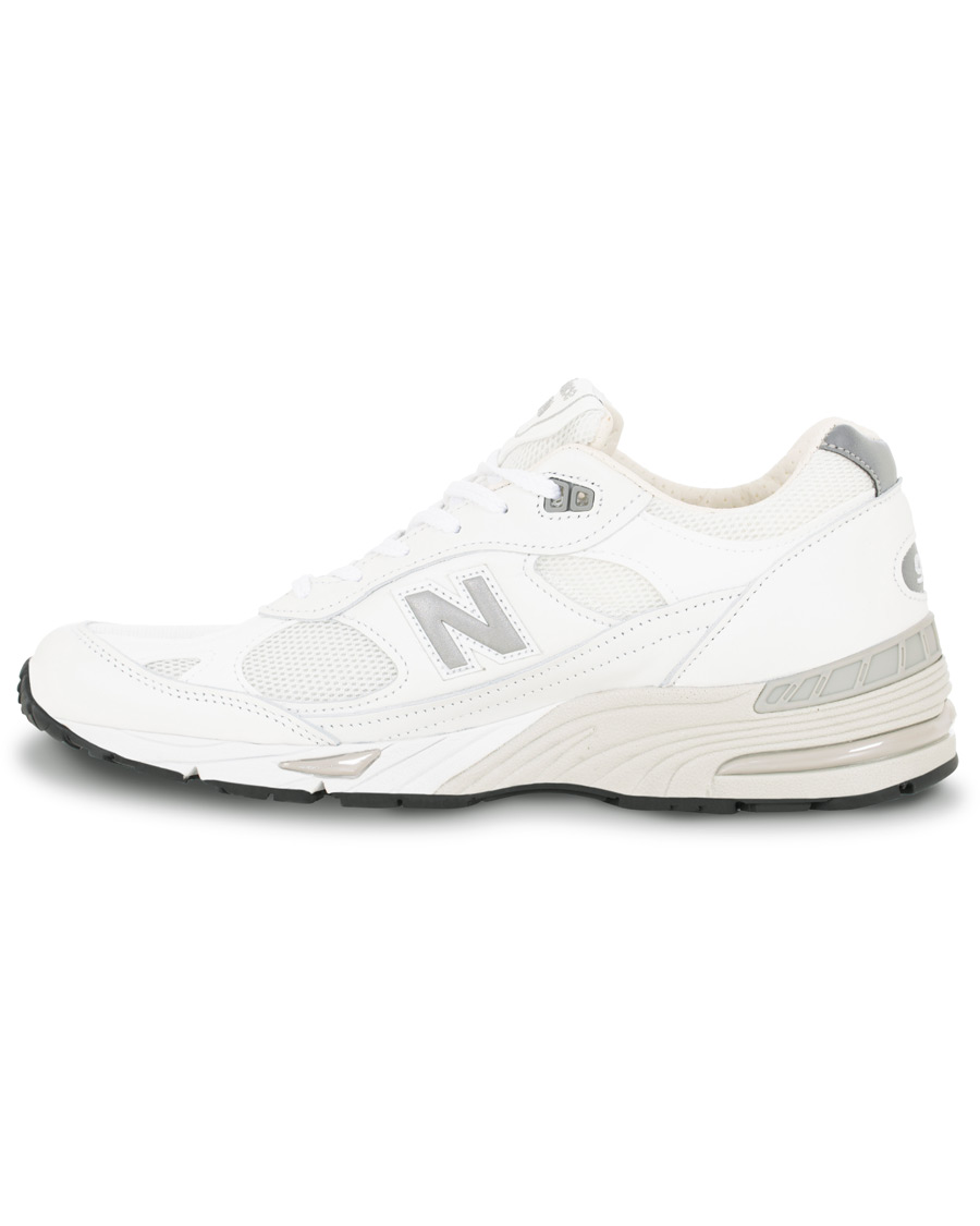 Homme | New Balance Made in England 991 Running Sneaker White | New Balance | Made in England 991 Running Sneaker White