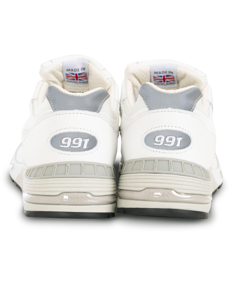 Homme | New Balance Made in England 991 Running Sneaker White | New Balance | Made in England 991 Running Sneaker White