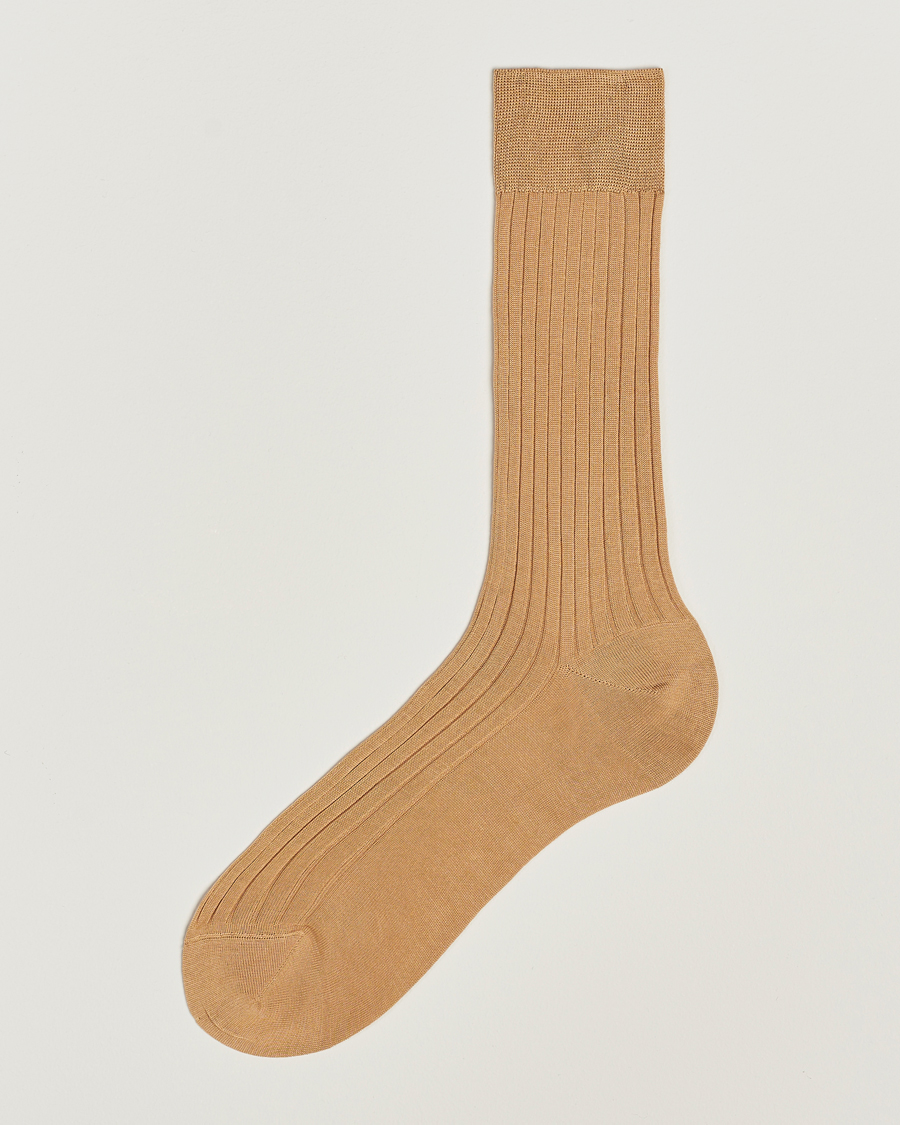 Homme | Sous-Vêtements Et Chaussettes | Bresciani | Cotton Ribbed Short Socks Light Khaki