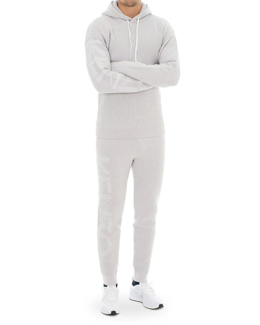 Homme | Pantalons | KENZO | Knitted Track Pants Grey Melange