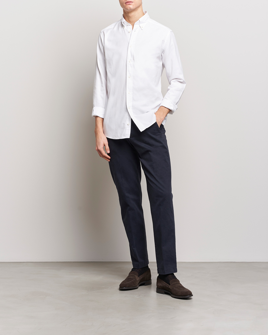Homme | Chemises | Eton | Slim Fit Royal Oxford Button Down White