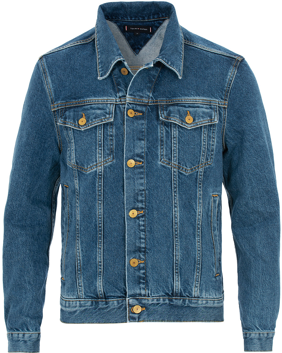 Homme | Manteaux Et Vestes | Tommy Hilfiger | Trucker Denim Jacket Stone Wash
