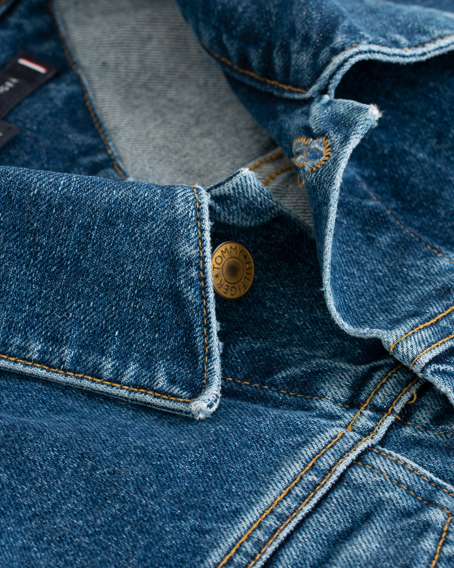 Homme | Manteaux Et Vestes | Tommy Hilfiger | Trucker Denim Jacket Stone Wash