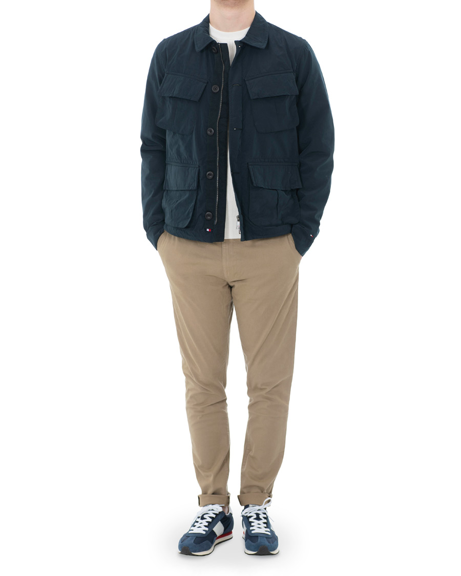 Homme | Manteaux Et Vestes | Tommy Hilfiger | Peached Nylon Field Jacket Sky Captain