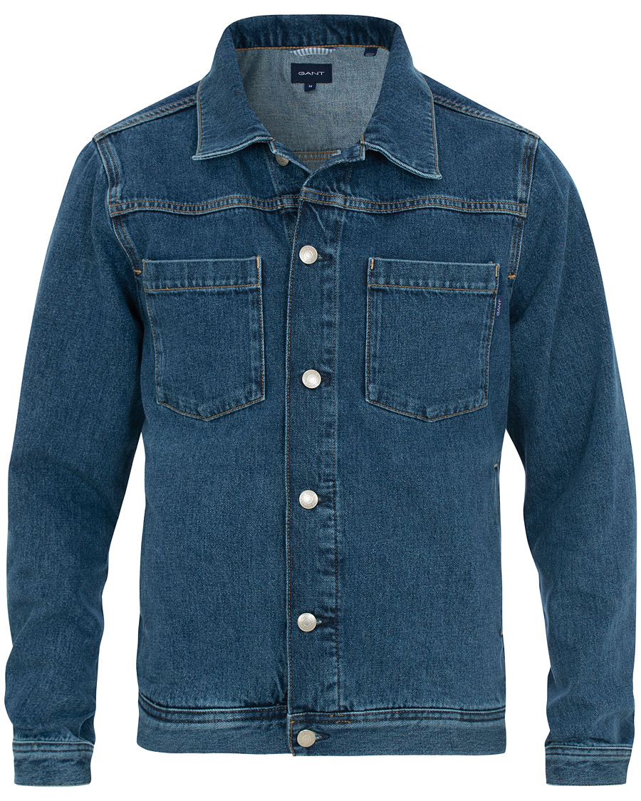 Homme | Manteaux Et Vestes | GANT | Indigo Jeans Jacket Blue Wash