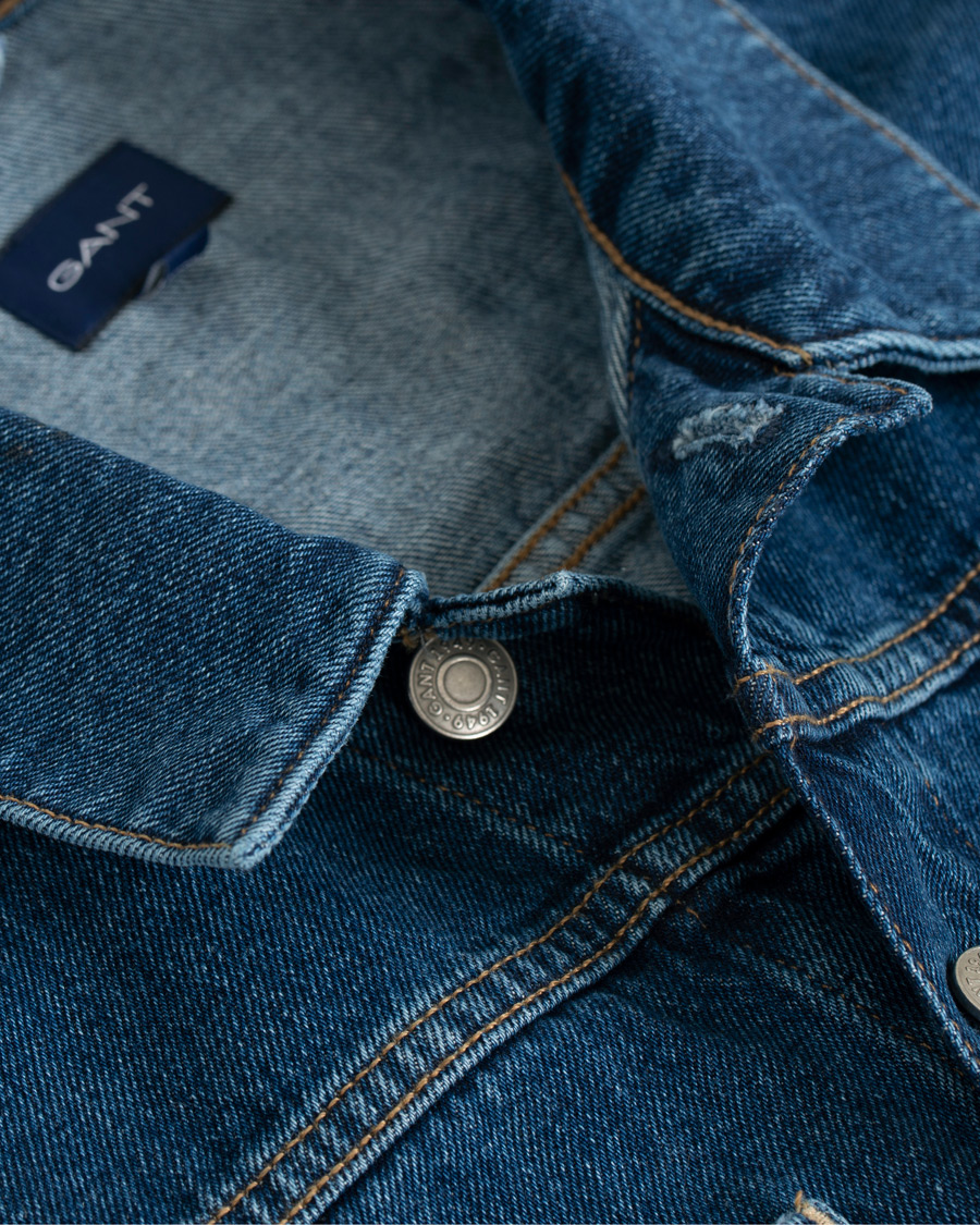 Homme | Manteaux Et Vestes | GANT | Indigo Jeans Jacket Blue Wash