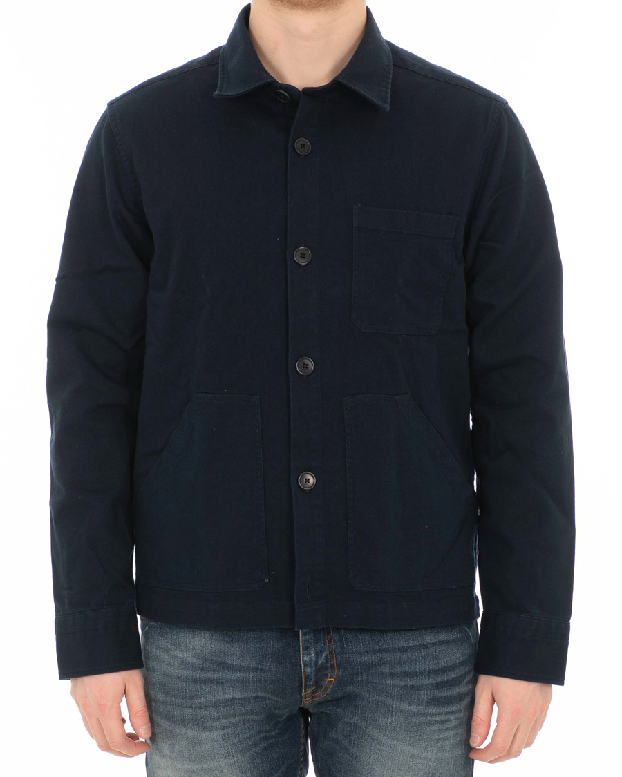 Homme | Chemises | GANT | Heavy Twill Shirt Jacket Marine