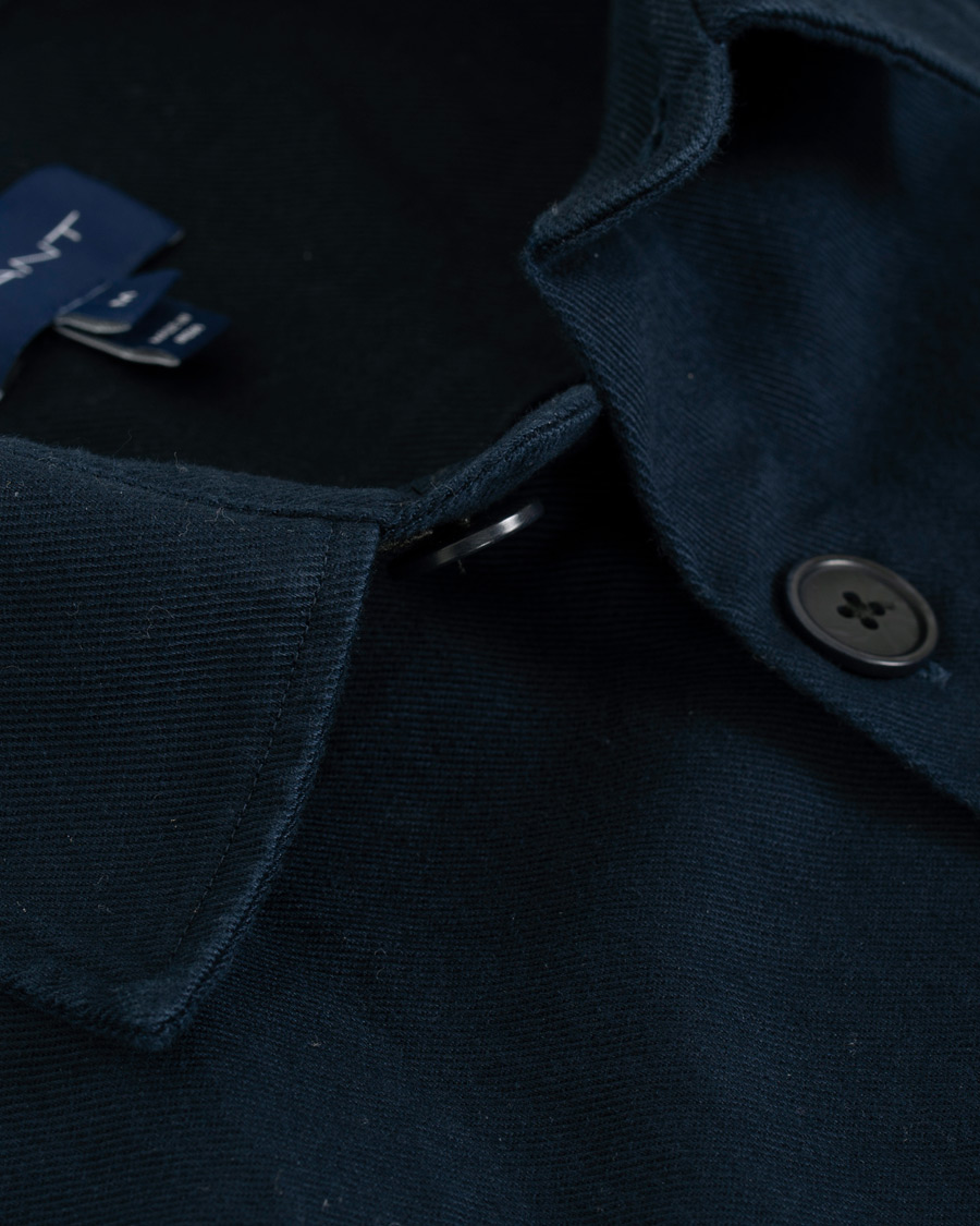 Homme | Chemises | GANT | Heavy Twill Shirt Jacket Marine