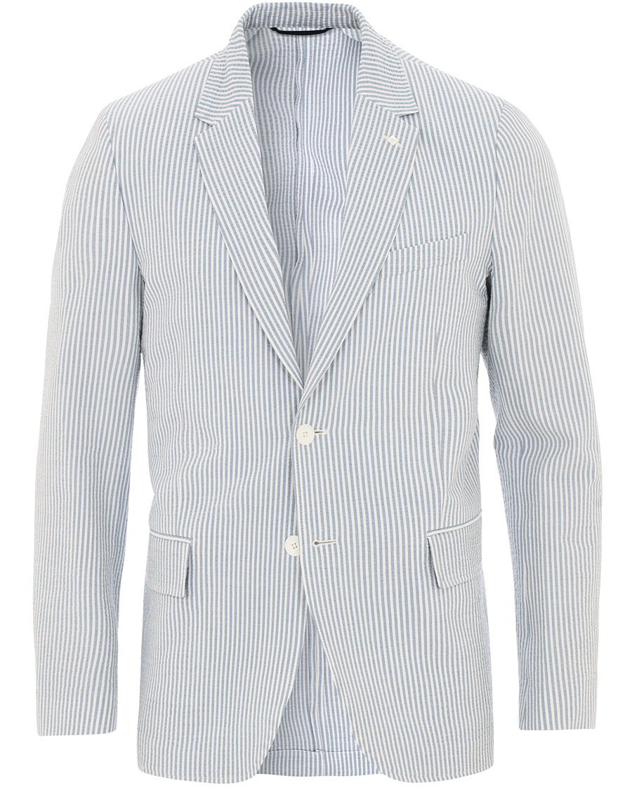 Homme | Blazers | GANT | Seersucker Stripe Blazer Eggshell