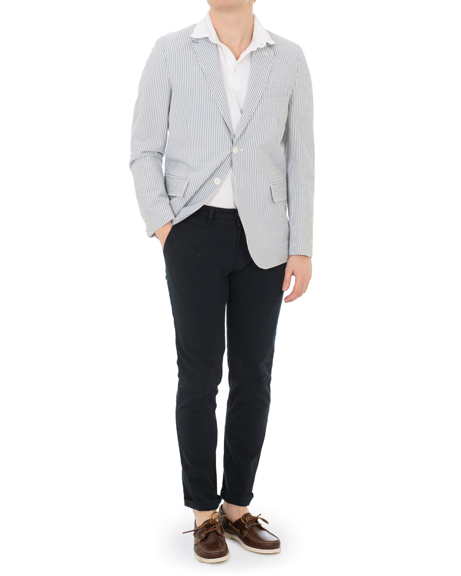 Homme | Blazers | GANT | Seersucker Stripe Blazer Eggshell