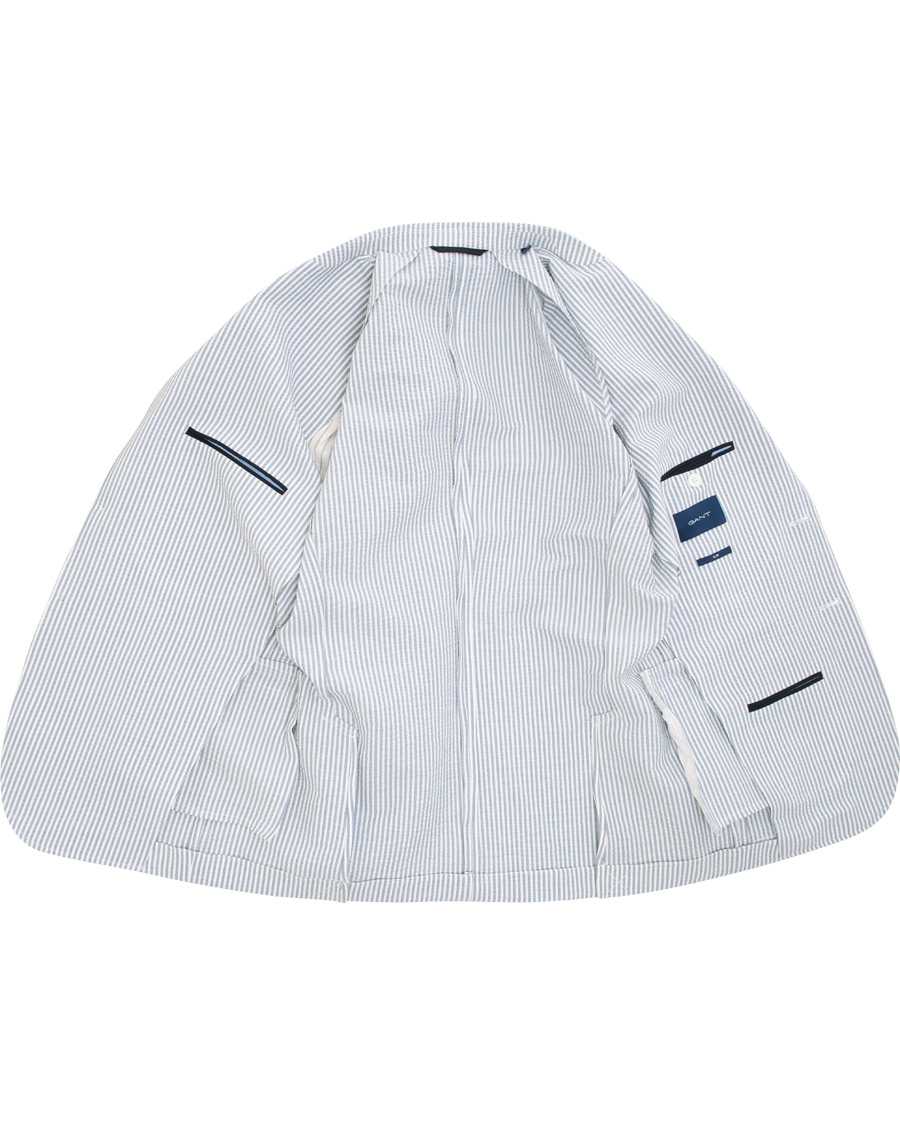 Homme | Blazers | GANT | Seersucker Stripe Blazer Eggshell