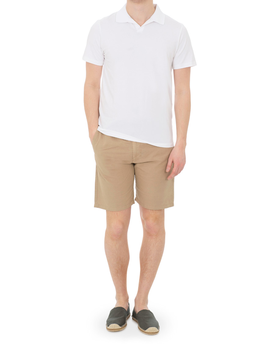 Homme | Shorts | GANT | Cotton/Linen Shorts Dark Khaki