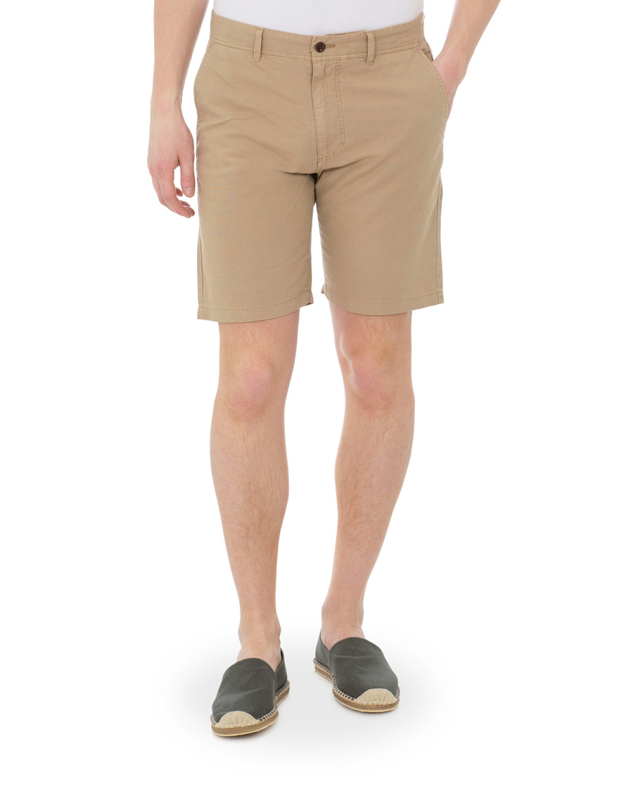 Homme | Shorts | GANT | Cotton/Linen Shorts Dark Khaki