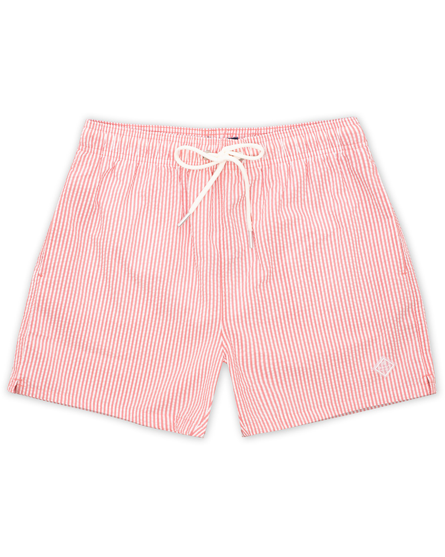 Homme | Maillots De Bain | GANT | Seersucker Swim Shorts Mineral Red