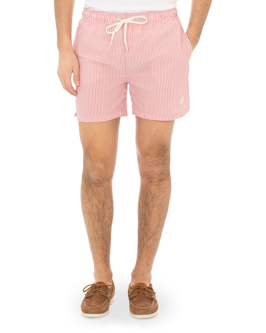Homme | Maillots De Bain | GANT | Seersucker Swim Shorts Mineral Red
