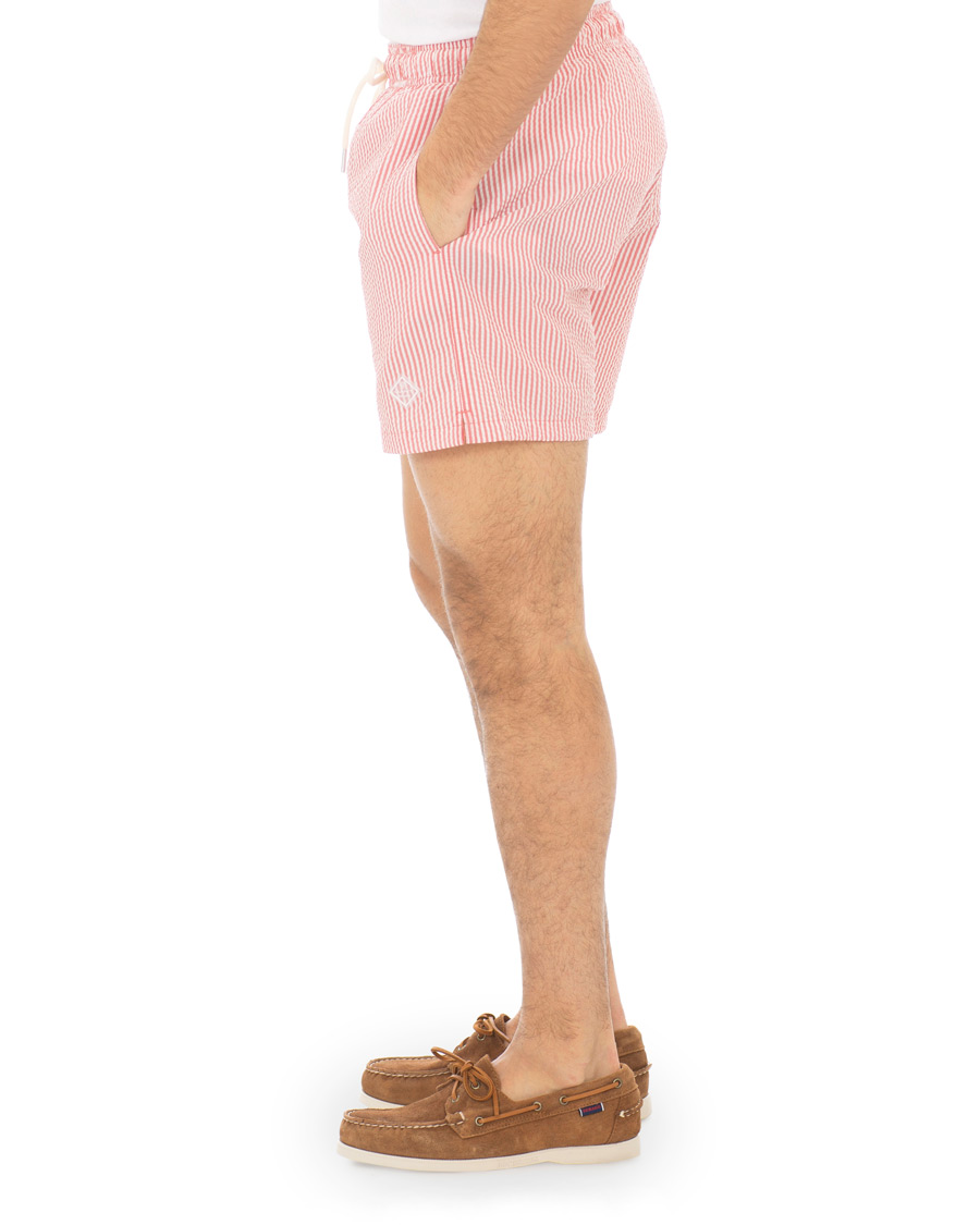 Homme | Maillots De Bain | GANT | Seersucker Swim Shorts Mineral Red