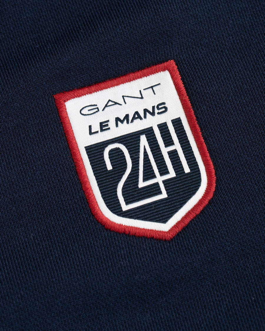 Homme | Pulls Et Tricots | GANT | Le Mans Full Zip Hoodie Evening Blue