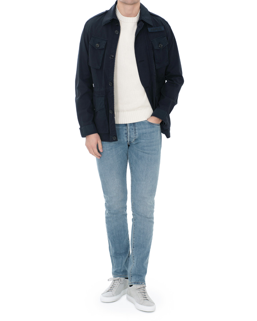 Homme | Jeans | C.O.F. Studio | M7 Tapered Stretch Jeans Light Blue