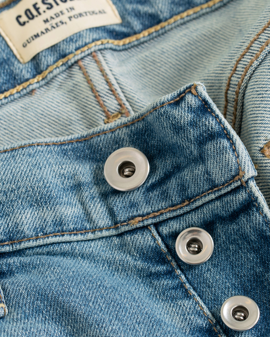 Homme | Jeans | C.O.F. Studio | M7 Tapered Stretch Jeans Light Blue