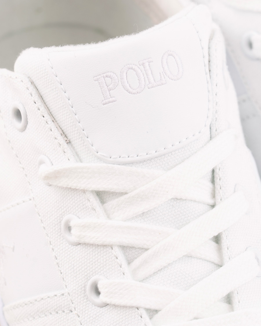 Homme | Polo Ralph Lauren Hanford Canvas Sneaker Pure White | Polo Ralph Lauren | Hanford Canvas Sneaker Pure White