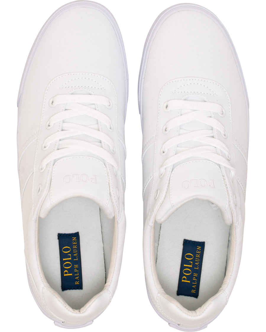 Homme | Polo Ralph Lauren Hanford Canvas Sneaker Pure White | Polo Ralph Lauren | Hanford Canvas Sneaker Pure White