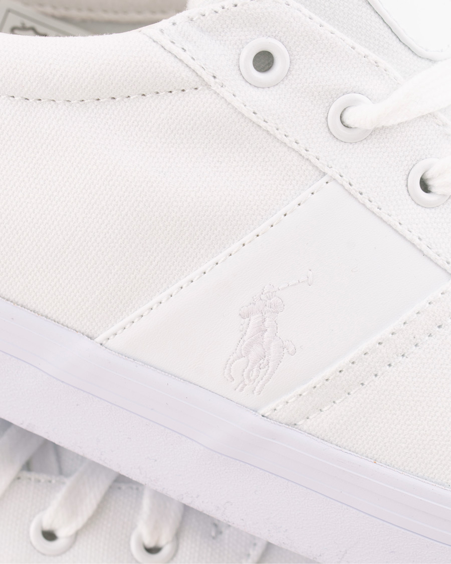 Homme | Polo Ralph Lauren Hanford Canvas Sneaker Pure White | Polo Ralph Lauren | Hanford Canvas Sneaker Pure White