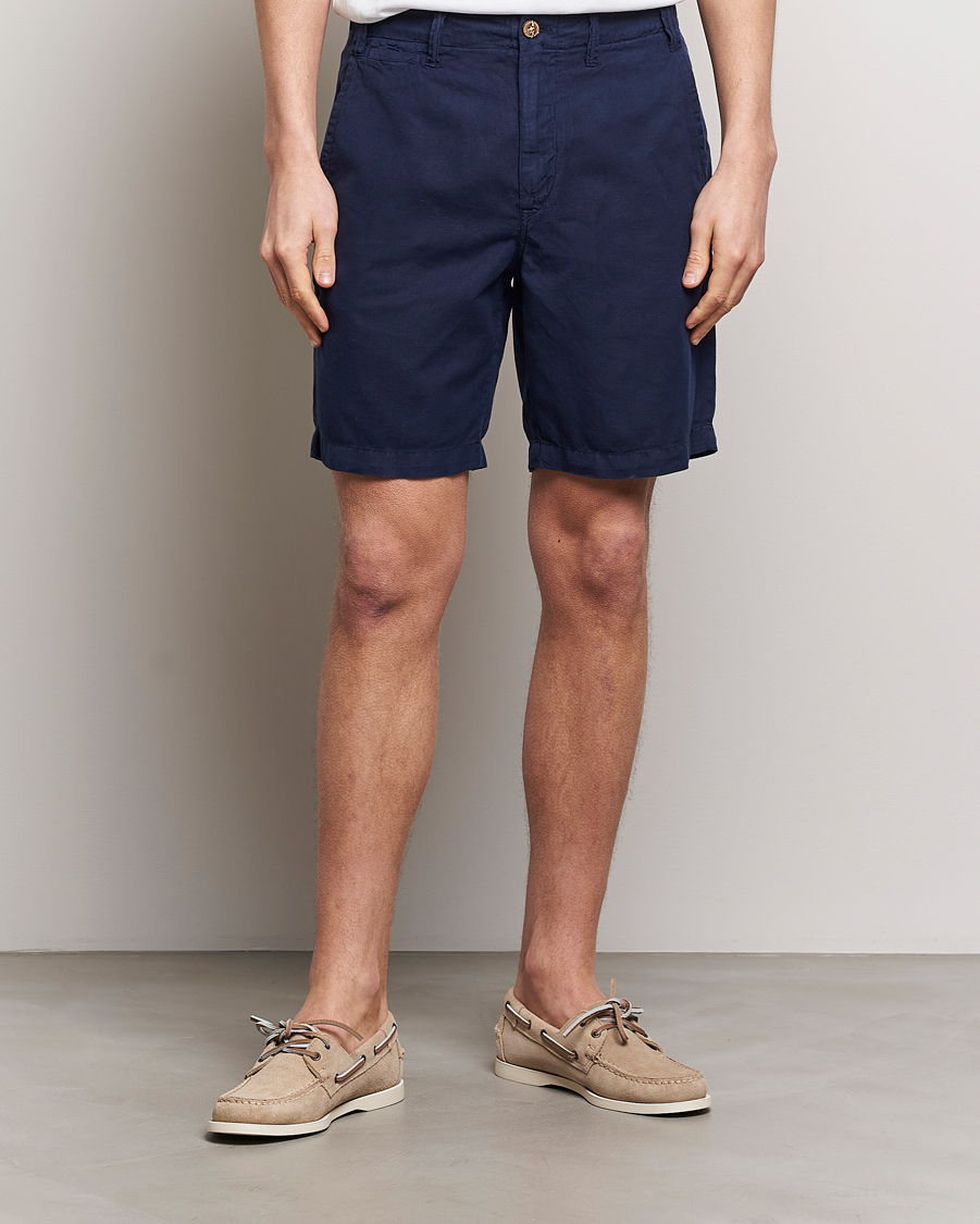 Homme | Shorts | Polo Ralph Lauren | Cotton/Linen Shorts Newport Navy