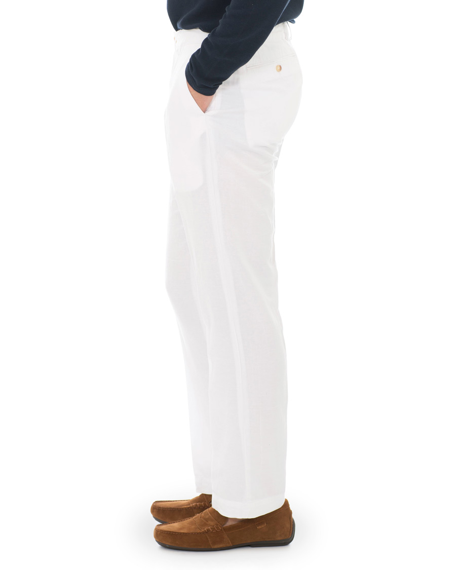 Homme | Pantalons | Polo Ralph Lauren | Newport Linen Trousers Bright White