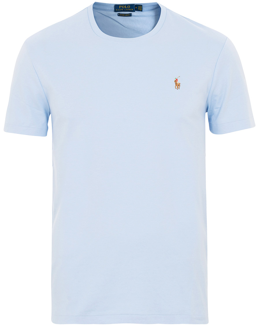 Homme | T-shirts | Polo Ralph Lauren | Luxury Pima Cotton Crew Neck Tee Elite Blue