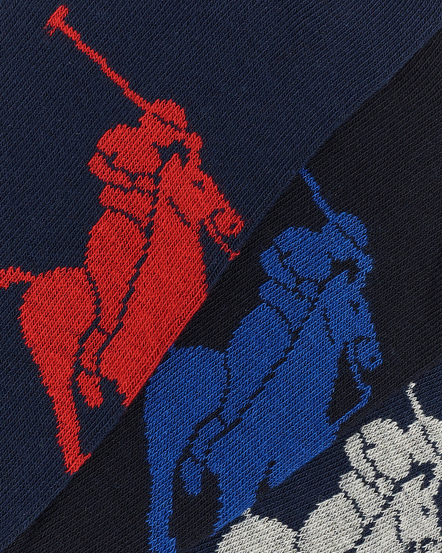 Homme | Sous-Vêtements Et Chaussettes | Polo Ralph Lauren | 3-Pack Sneaker Sock Navy Multi