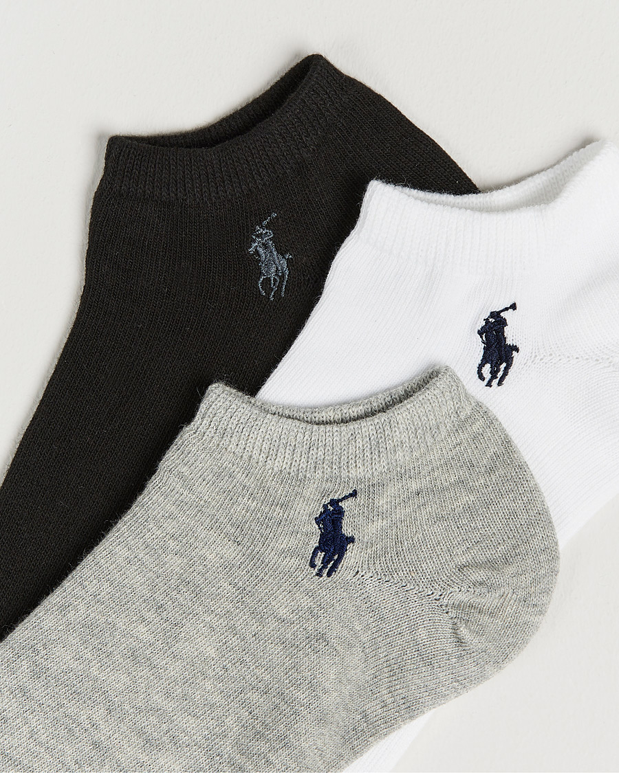 Homme | Sous-Vêtements Et Chaussettes | Polo Ralph Lauren | 3-Pack Ghost Sock Black/White/Grey