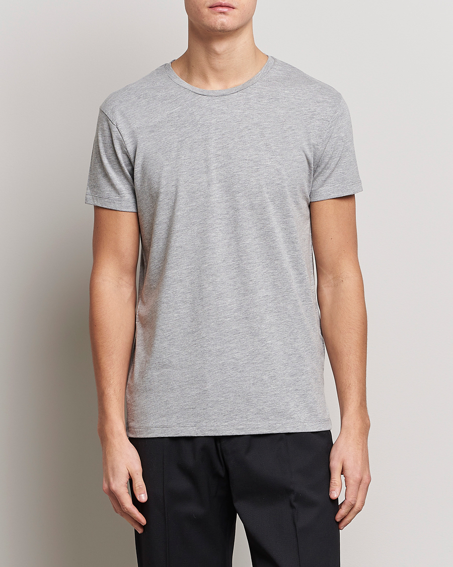 Homme | T-shirts | Samsøe Samsøe | Kronos Crew Neck Tee Light Grey Melange