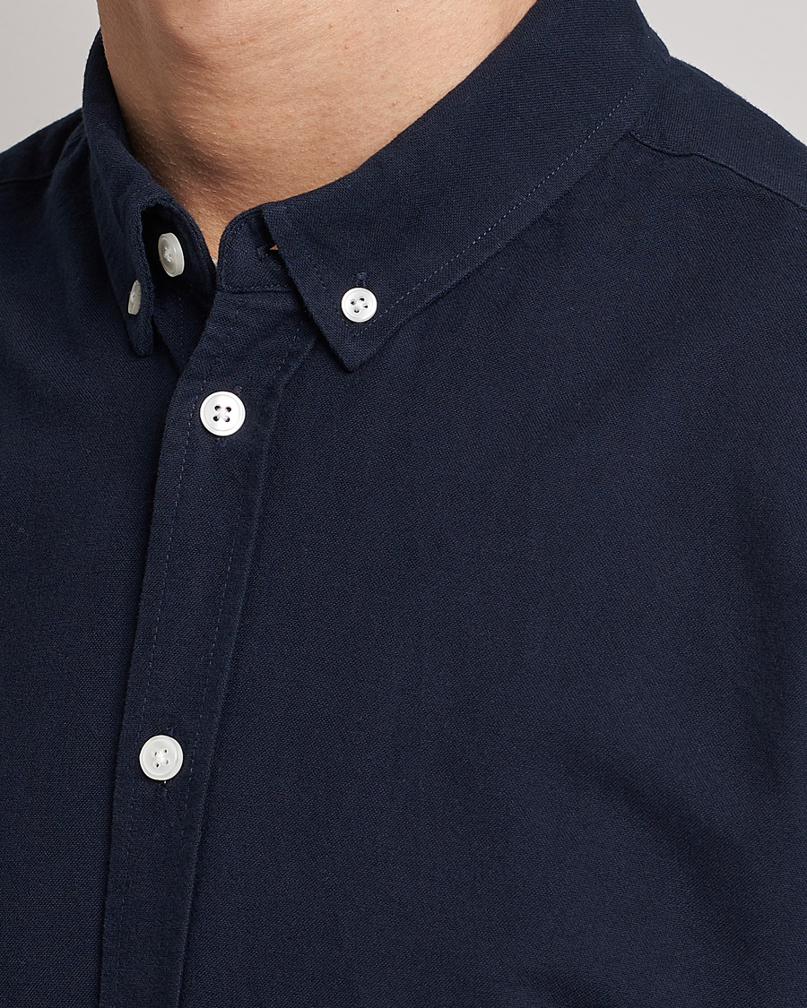 Homme | Chemises | Samsøe Samsøe | Liam Button Down Shirt Dark Sapphire