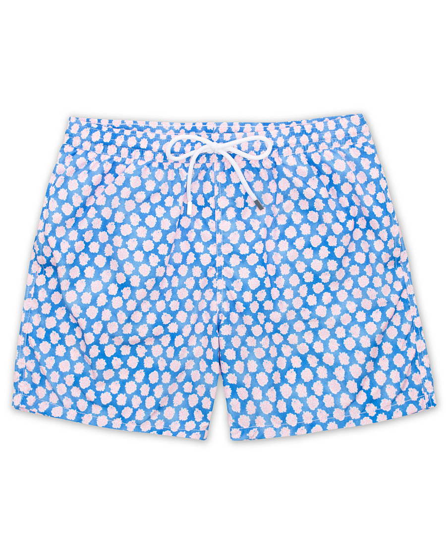 Homme | Maillots De Bain | Barba Napoli | Coral Print Swim Shorts Medium Blue