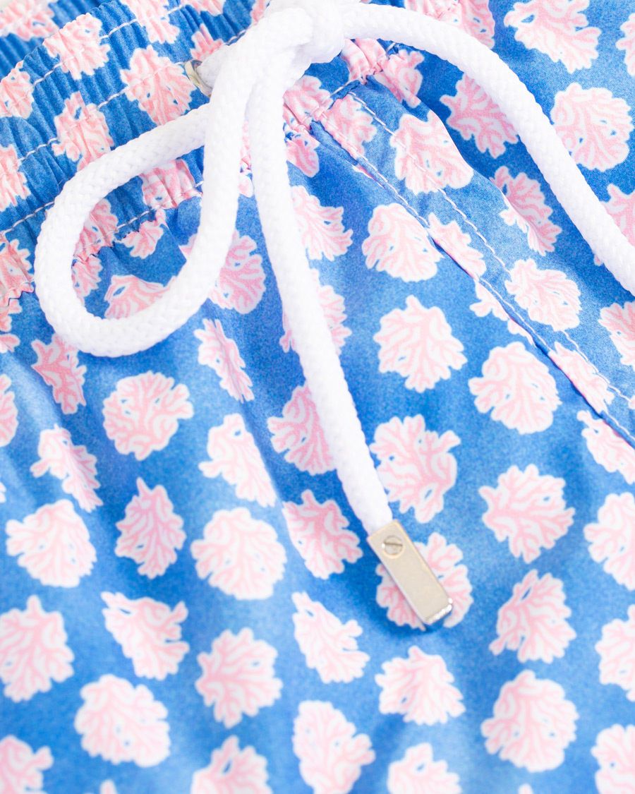 Homme | Maillots De Bain | Barba Napoli | Coral Print Swim Shorts Medium Blue