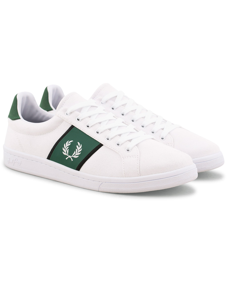 Homme | Fred Perry B721 Canvas Sneaker White | Fred Perry | B721 Canvas Sneaker White