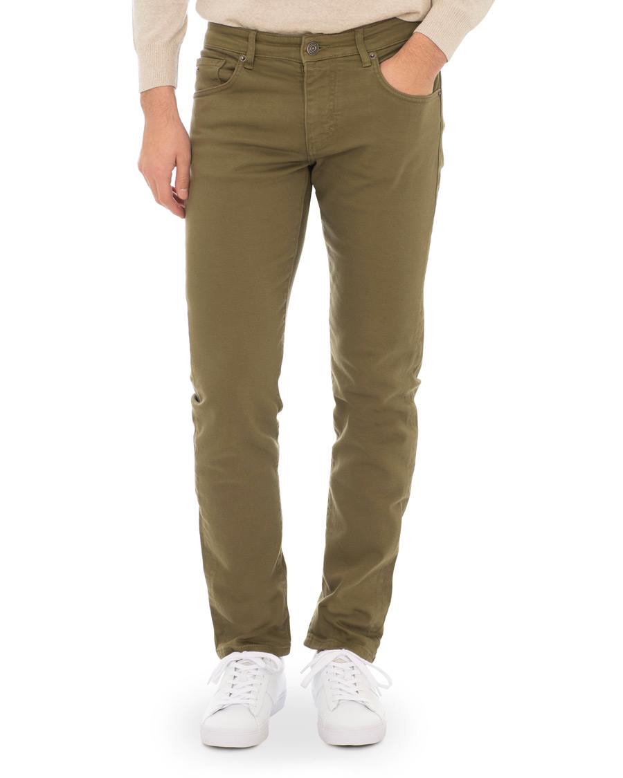 Homme | Pantalons | J.Lindeberg | Jay Solid Stretch 5-Pocket Pants Ivy Green