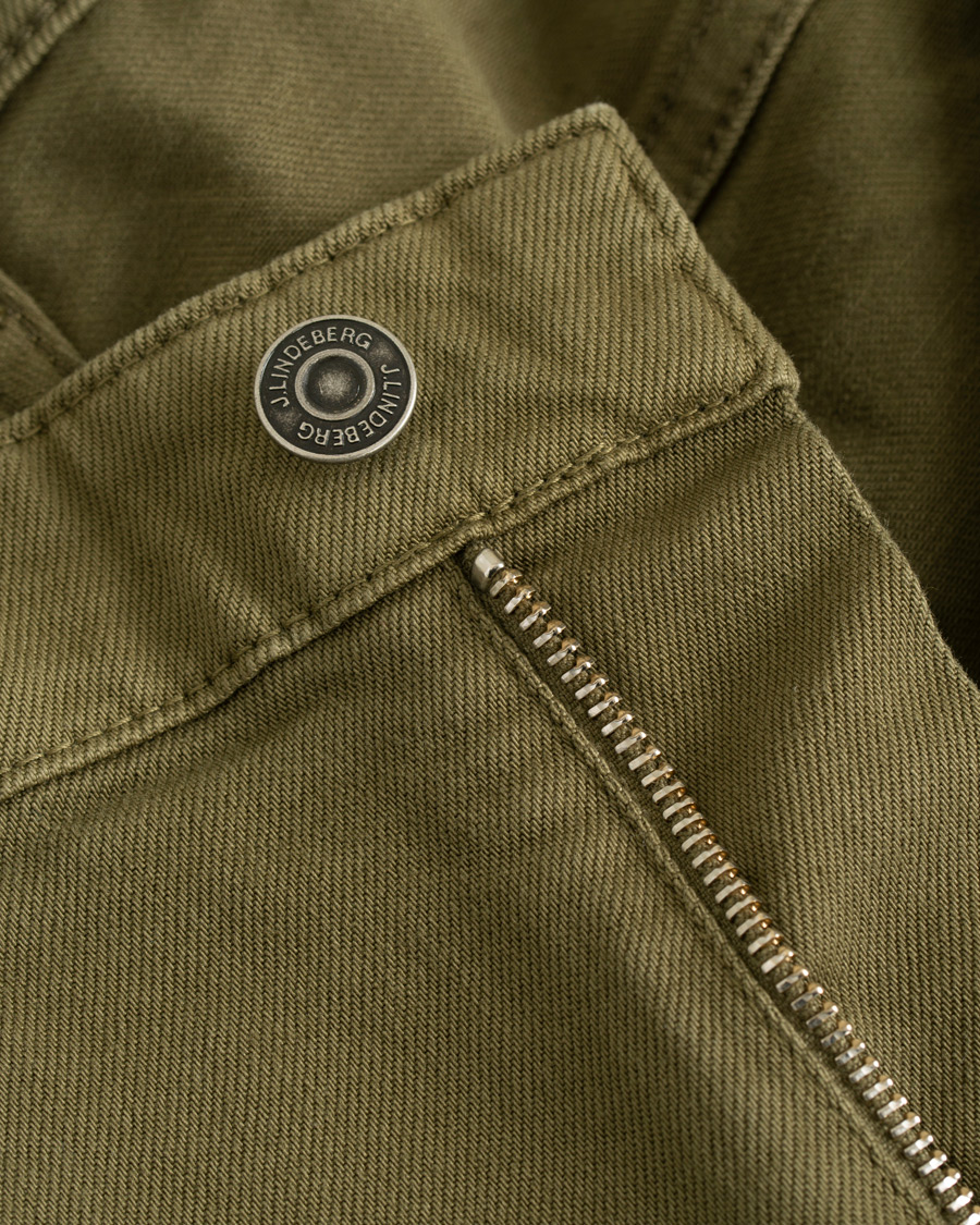 Homme | Pantalons | J.Lindeberg | Jay Solid Stretch 5-Pocket Pants Ivy Green