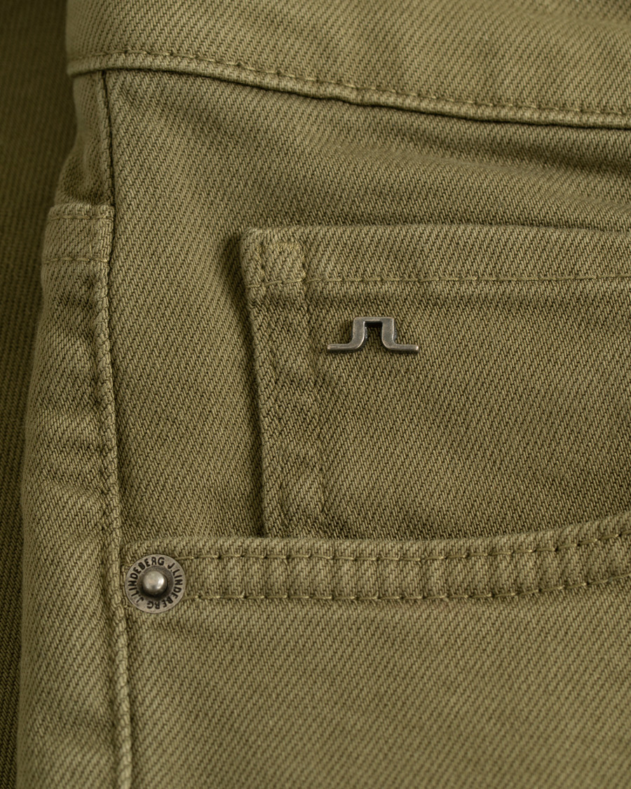 Homme | Pantalons | J.Lindeberg | Jay Solid Stretch 5-Pocket Pants Ivy Green