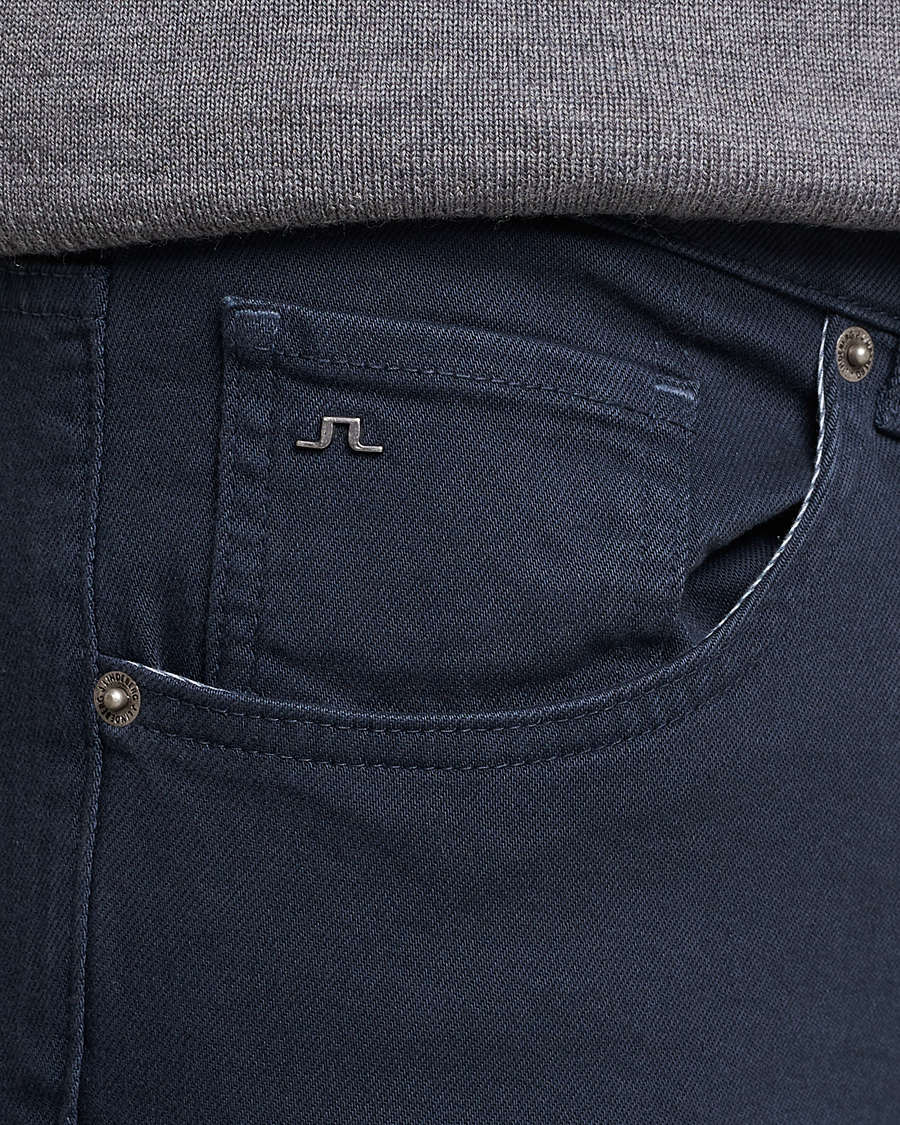 Homme | Pantalons | J.Lindeberg | Jay Solid Stretch 5-Pocket Pants Navy