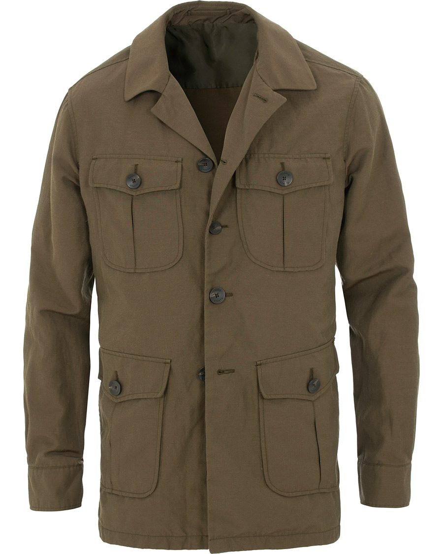 Homme | Manteaux Et Vestes | Caruso | Kruger Field Jacket Military Green