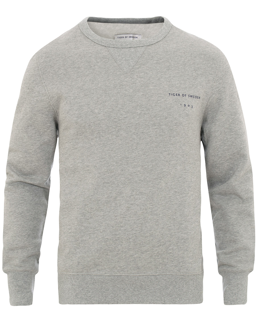 Homme | Pulls Et Tricots | Tiger of Sweden | Dinos Sweatshirt Grey Melange