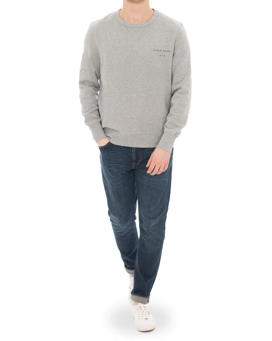 Homme | Pulls Et Tricots | Tiger of Sweden | Dinos Sweatshirt Grey Melange