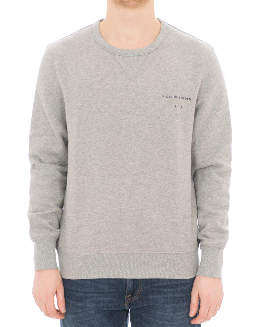 Homme | Pulls Et Tricots | Tiger of Sweden | Dinos Sweatshirt Grey Melange