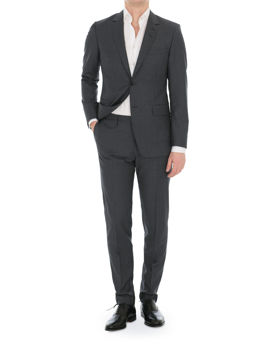 Homme | Pantalons | Tiger of Sweden | Todd Pinstripe Trousers Grey