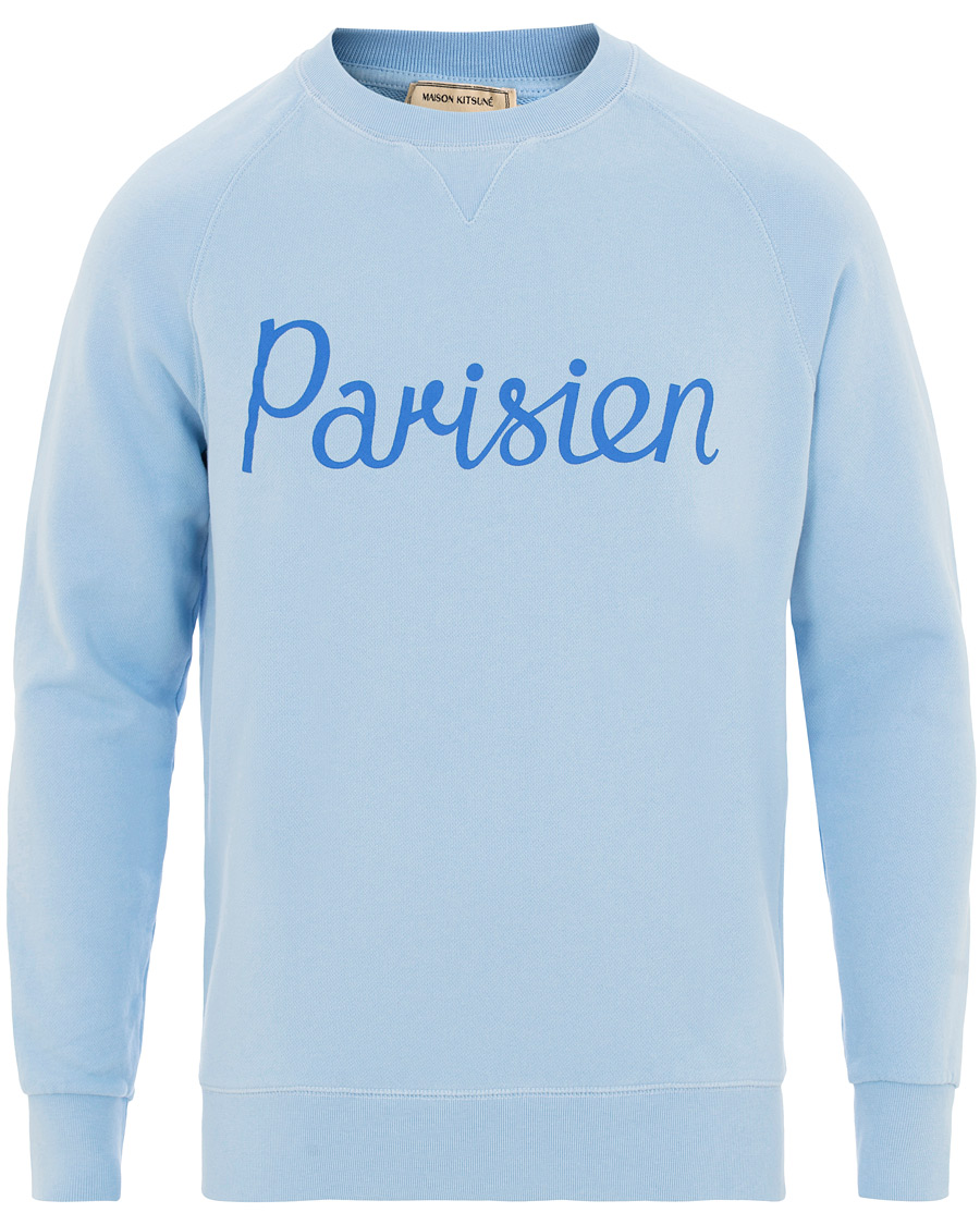 Homme | Pulls Et Tricots | Maison Kitsuné | Sweatshirt Parisien Light Blue