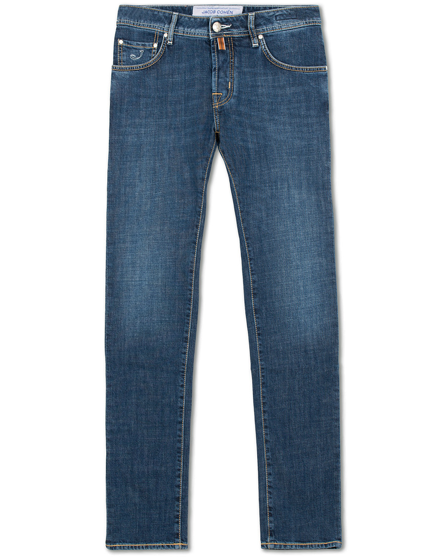Homme | Jeans | Jacob Cohën | 622 Slim Fit Jeans Mid Blue 